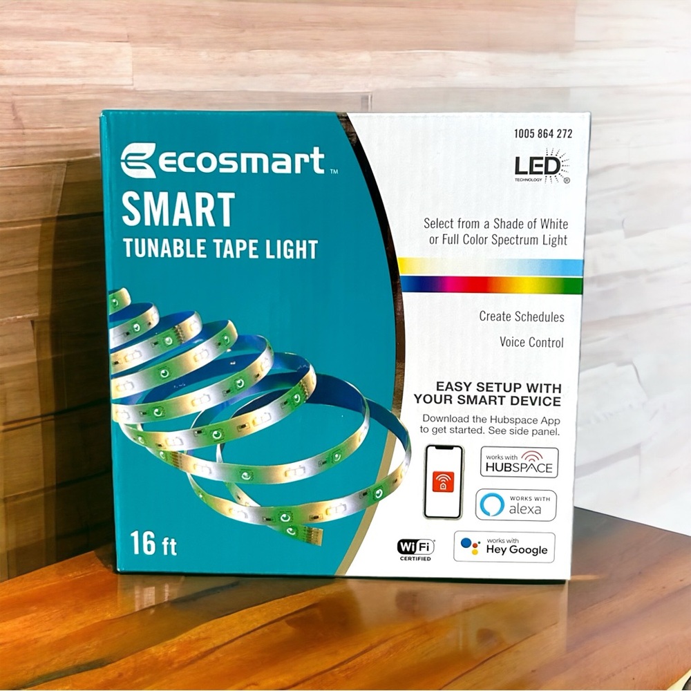 🆕 Ecosmart Smart Tunable Tape Light 16 ft LED Color Changing lights